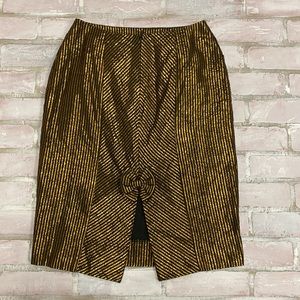 80’s Barboglio Cristina Jan black gold skirt